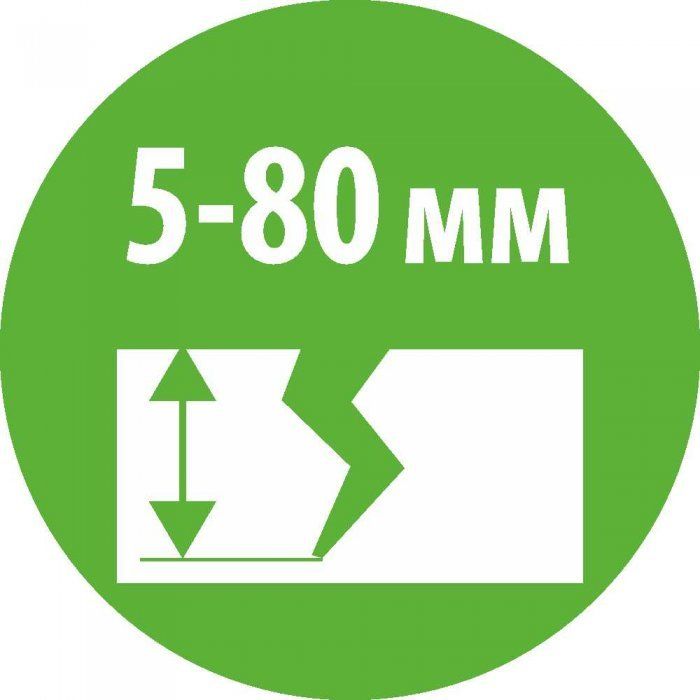 ГЛУБИНА ДЕФЕКТОВ 5-80 мм ГЛУБИНА ДЕФЕКТОВ 5-80 мм